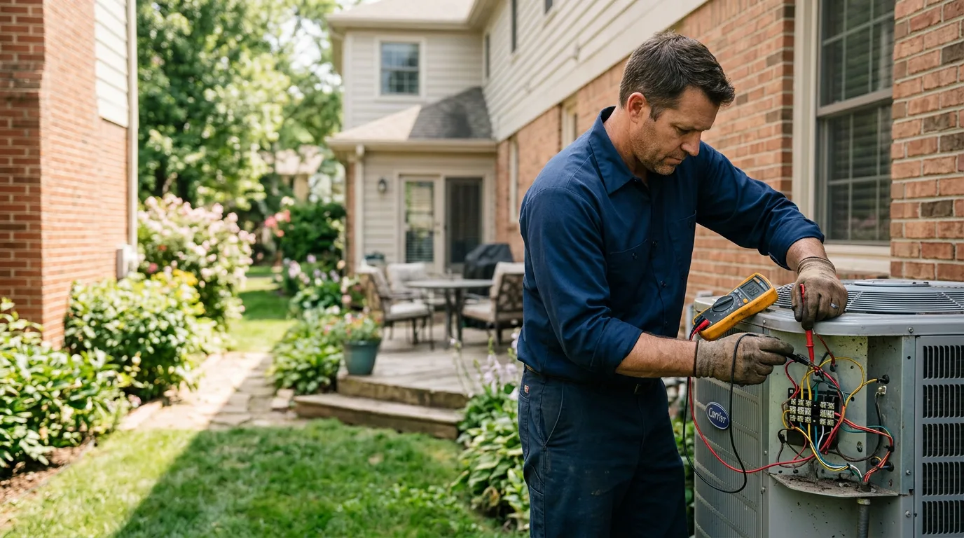 HVAC technician working near Little Switzerland, NC